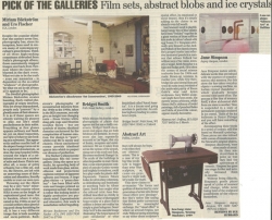 Pick of the Galleries Film sets abstract blobs and ice crystals