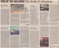 Pick of the Galleries The death of a Kennedy