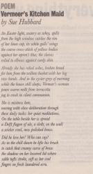 Vermeers Kitchen Maid Poem